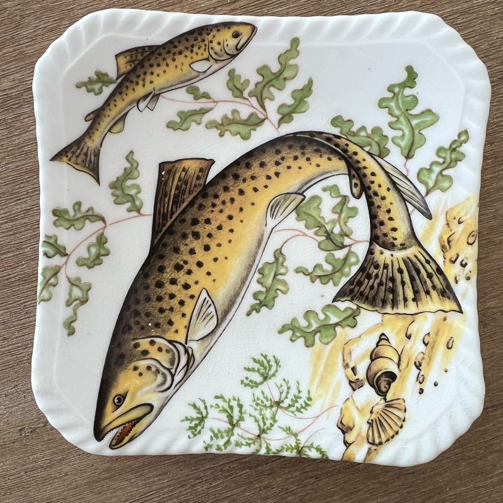 Vintage Royal Adderley Fish Mini Plates– Set of 6 – Bone China – Made in England - Picture 5 of 9